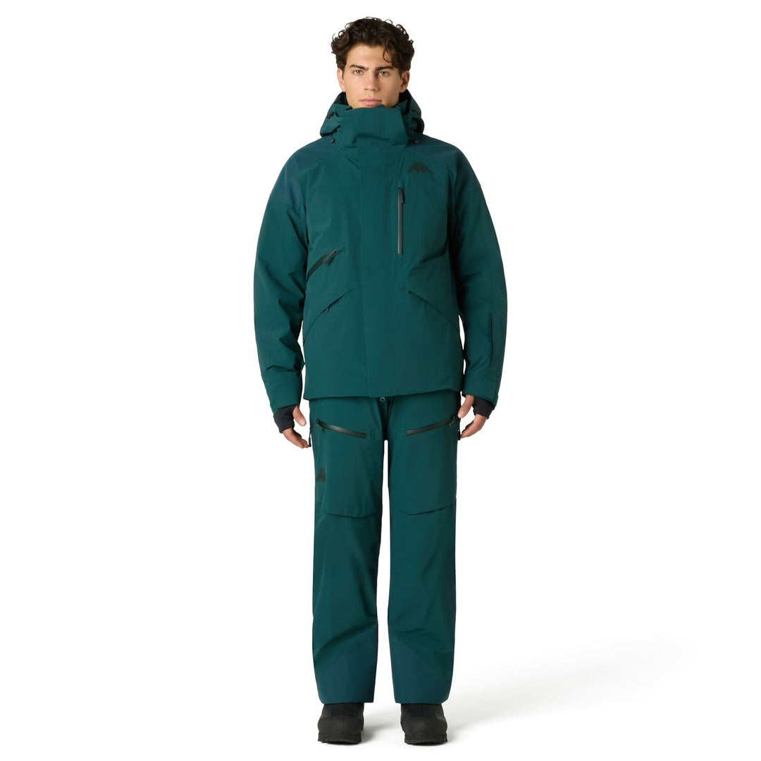 Blue Men's Insulated Ski Jacket with Waterproof Stretch Fabric main