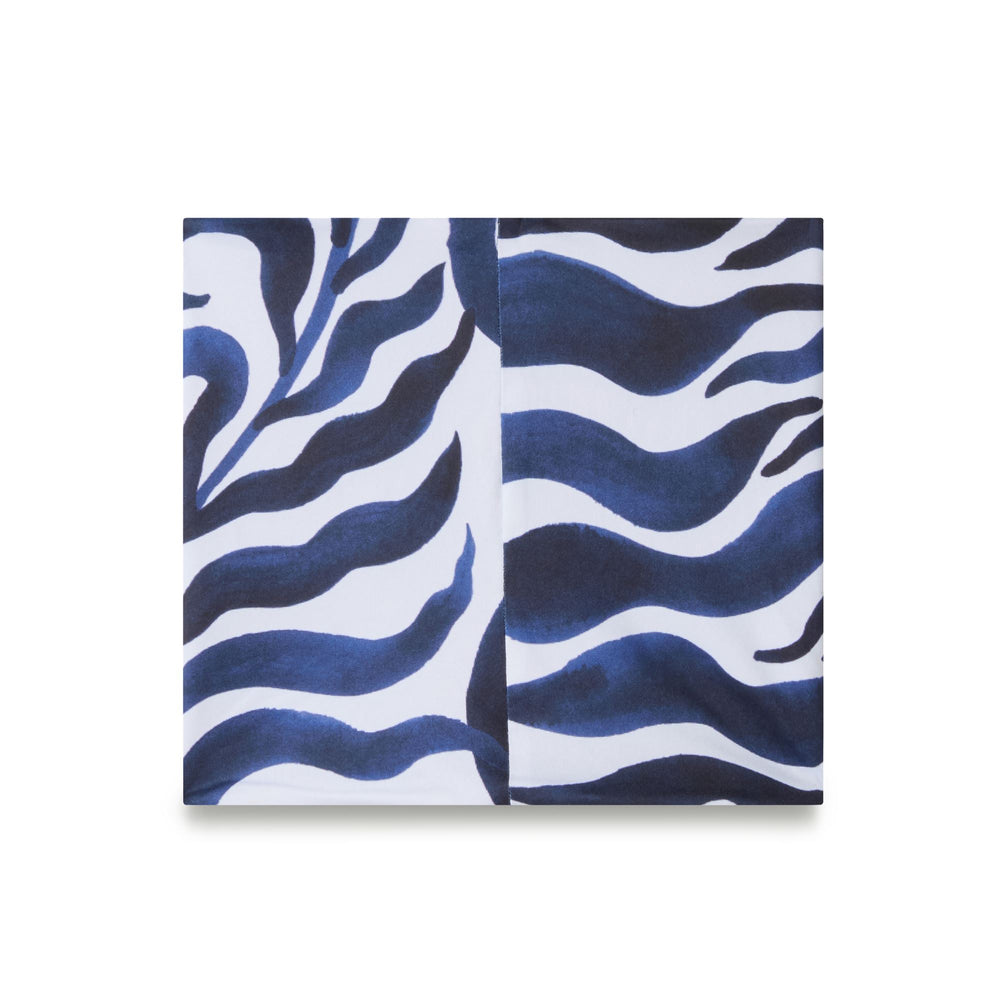 White and Blue Unisex Sportswear Warmneck Scarf in Polar Fabric 02