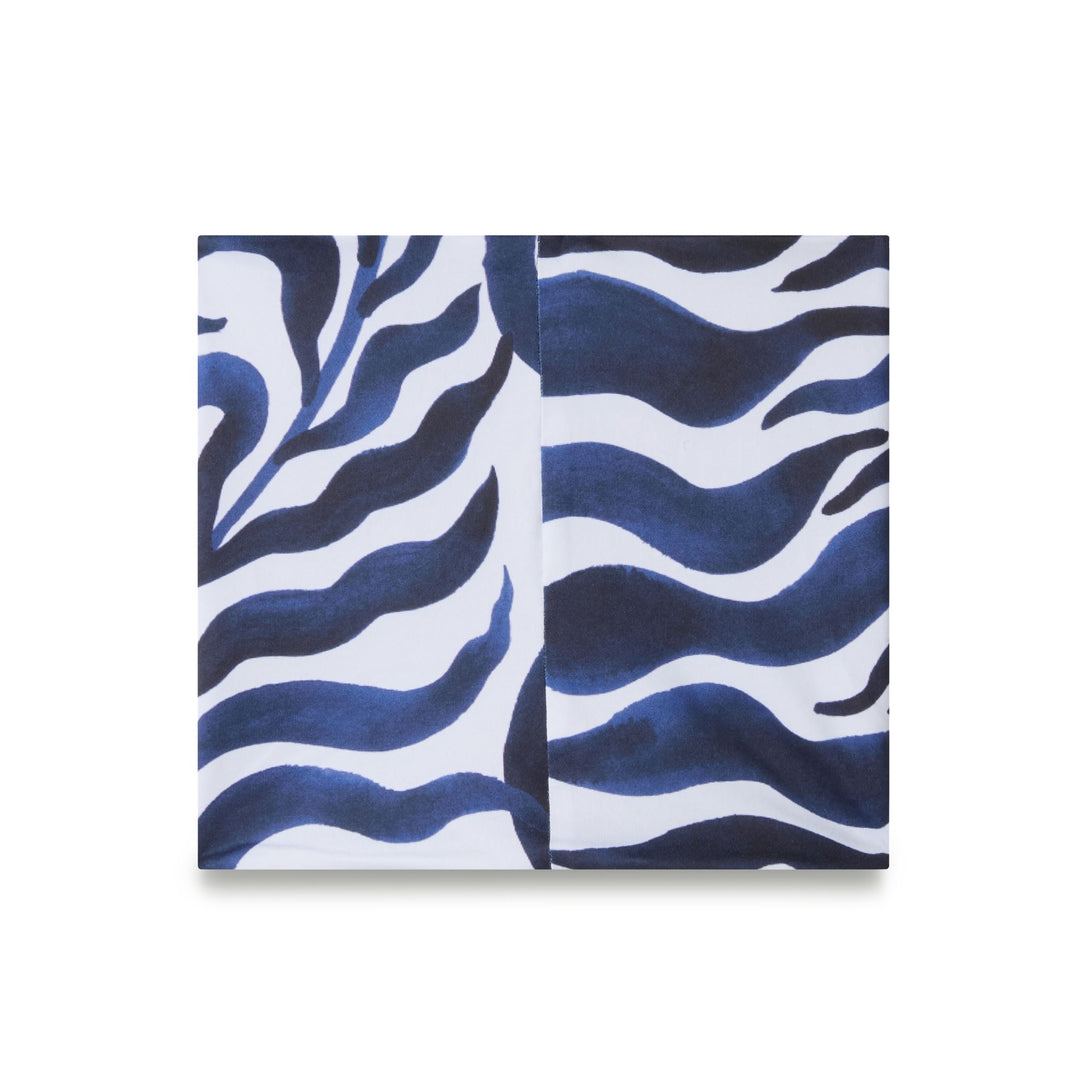 White and Blue Unisex Sportswear Warmneck Scarf in Polar Fabric main