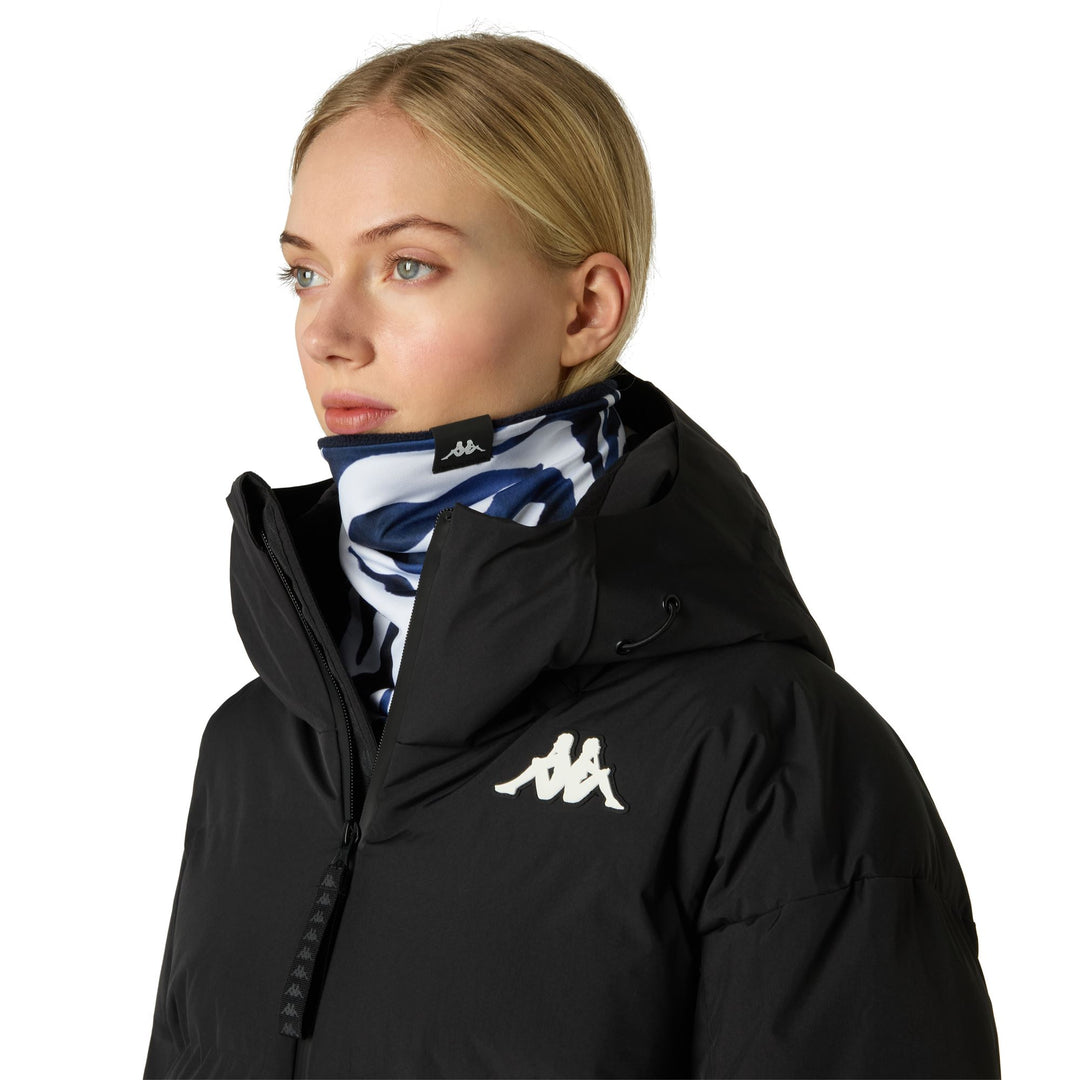 White and Blue Unisex Sportswear Warmneck Scarf in Polar Fabric main