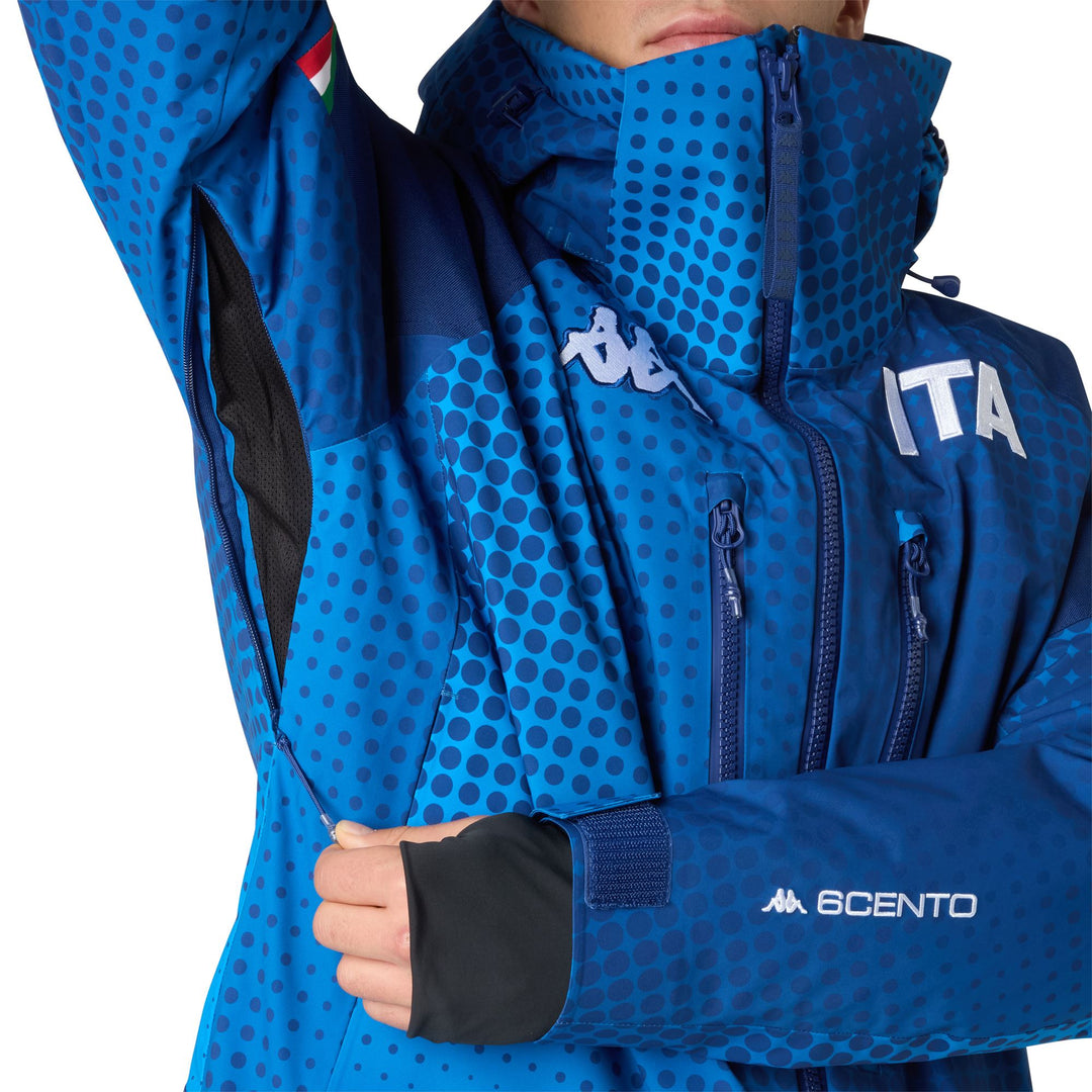 Blue Men's Ski Jacket with Fellex Insulation and Underarm Ventilation main