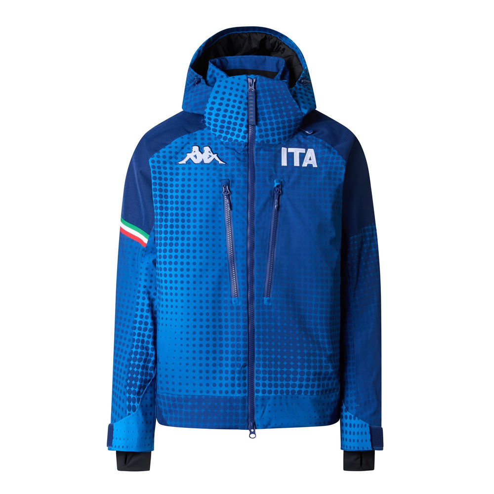 Blue Men's Ski Jacket with Fellex Insulation and Underarm Ventilation 02