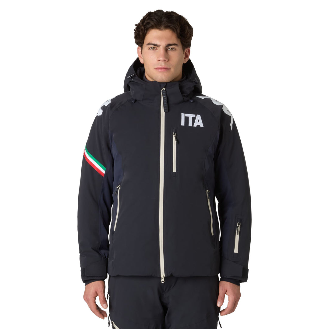 Blue Men's Slim Fit Ski Jacket with Thermolite Insulation 01