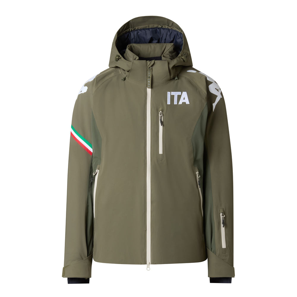 Green Men's Slim Fit Insulated Ski Jacket with Thermolite Insulation 02