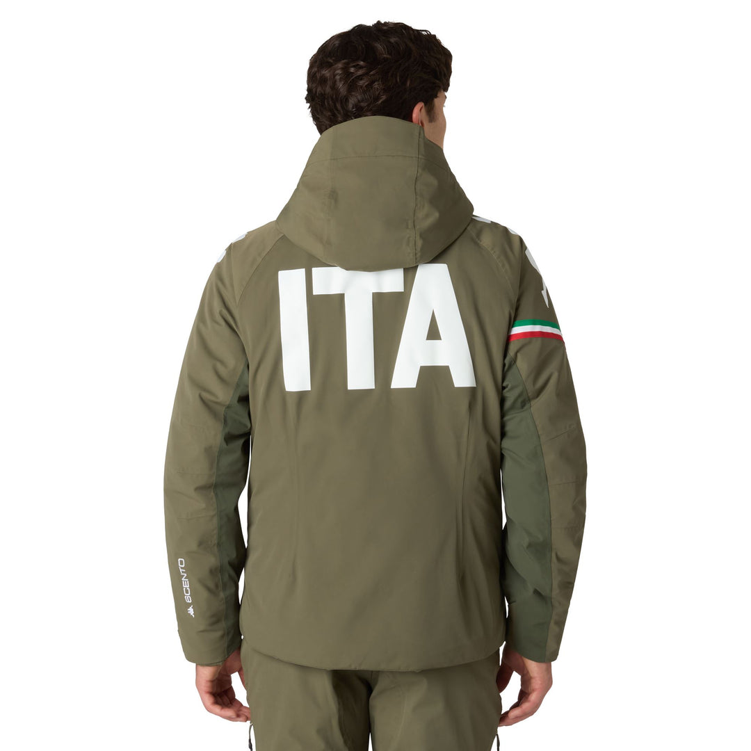 Green Men's Slim Fit Insulated Ski Jacket with Thermolite Insulation main