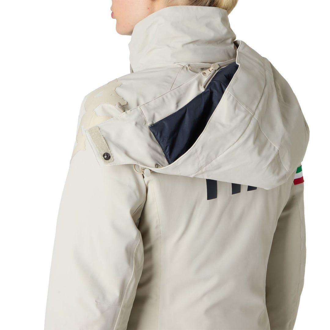 Beige Women's Insulated Waterproof Ski Jacket with Fellex Insulation main