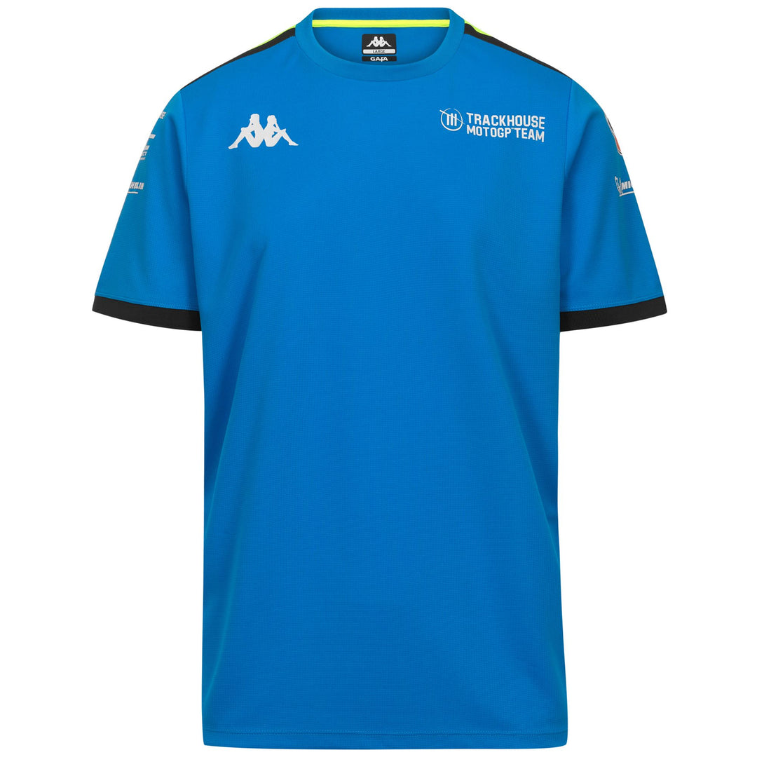 AMIRILO TRACKHOUSE - Active Jerseys - Shirt - Man - BLUE DIVA-GREY ANTRACHITE-NEON YELLOW 01