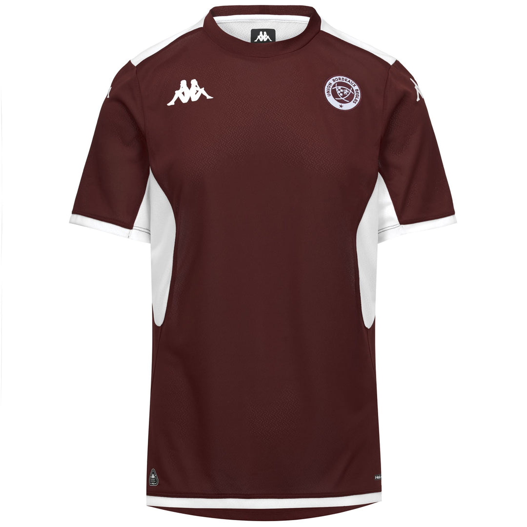 Maillot d'entraînement de rugby blanc pour homme, coupe ajustée, en tissu recyclé 01