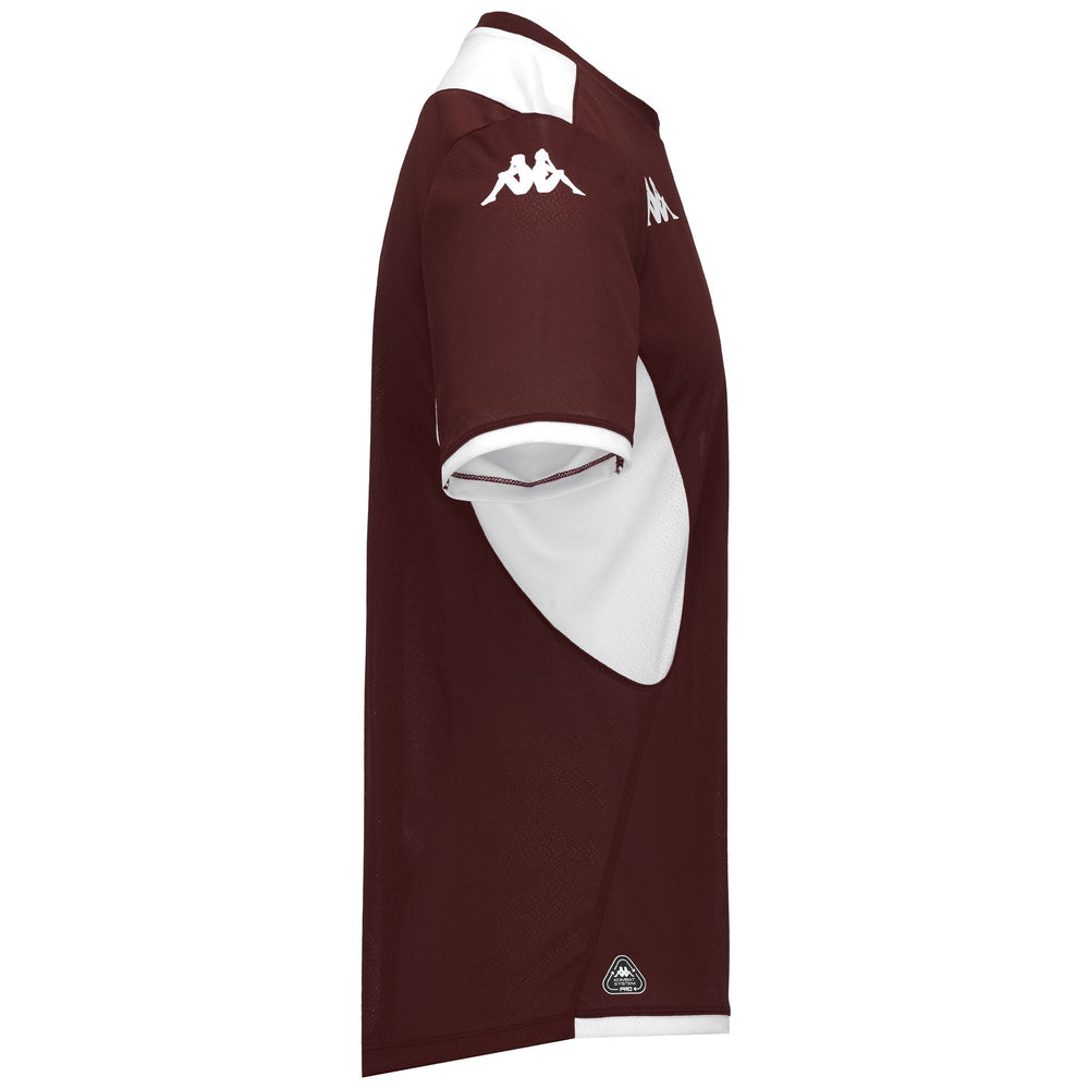 Maillot d'entraînement de rugby blanc pour homme, coupe ajustée, en tissu recyclé 02