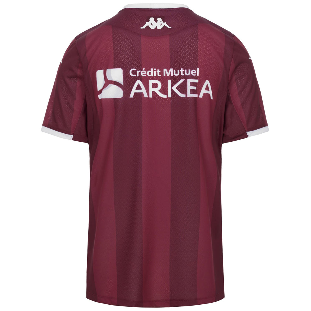 MOKIBAPRE PRO 2 UBB - Maillots Actifs - Chemise - Homme - Bordeaux Banner-Red Burnt-White main