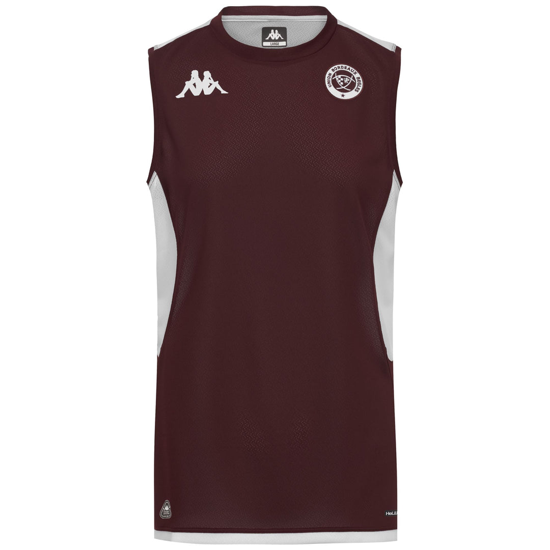 Débardeur de rugby blanc pour homme, coupe ajustée, en tissu recyclé 01