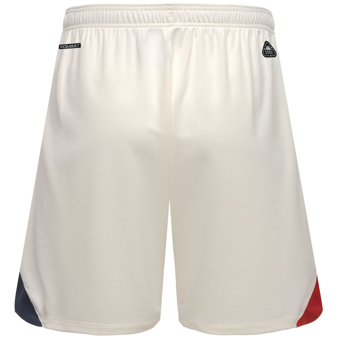 Short de football blanc Genoa pour homme, léger et respirant main