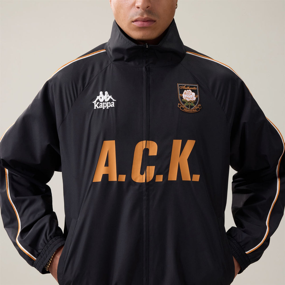 AUTHENTIC ORSAL - Fleece - Jacket - Man - Black-Orange Desert main