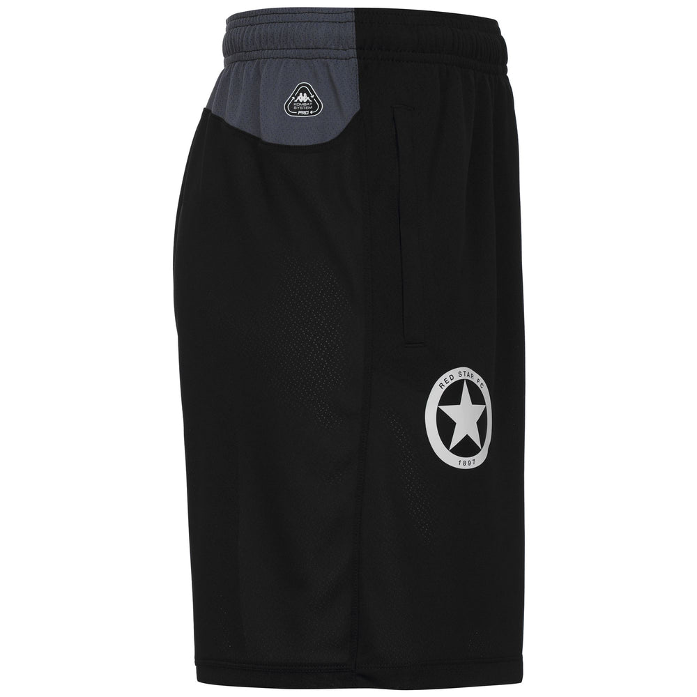 Short de football noir pour homme, coupe classique, en polyester recyclé 02