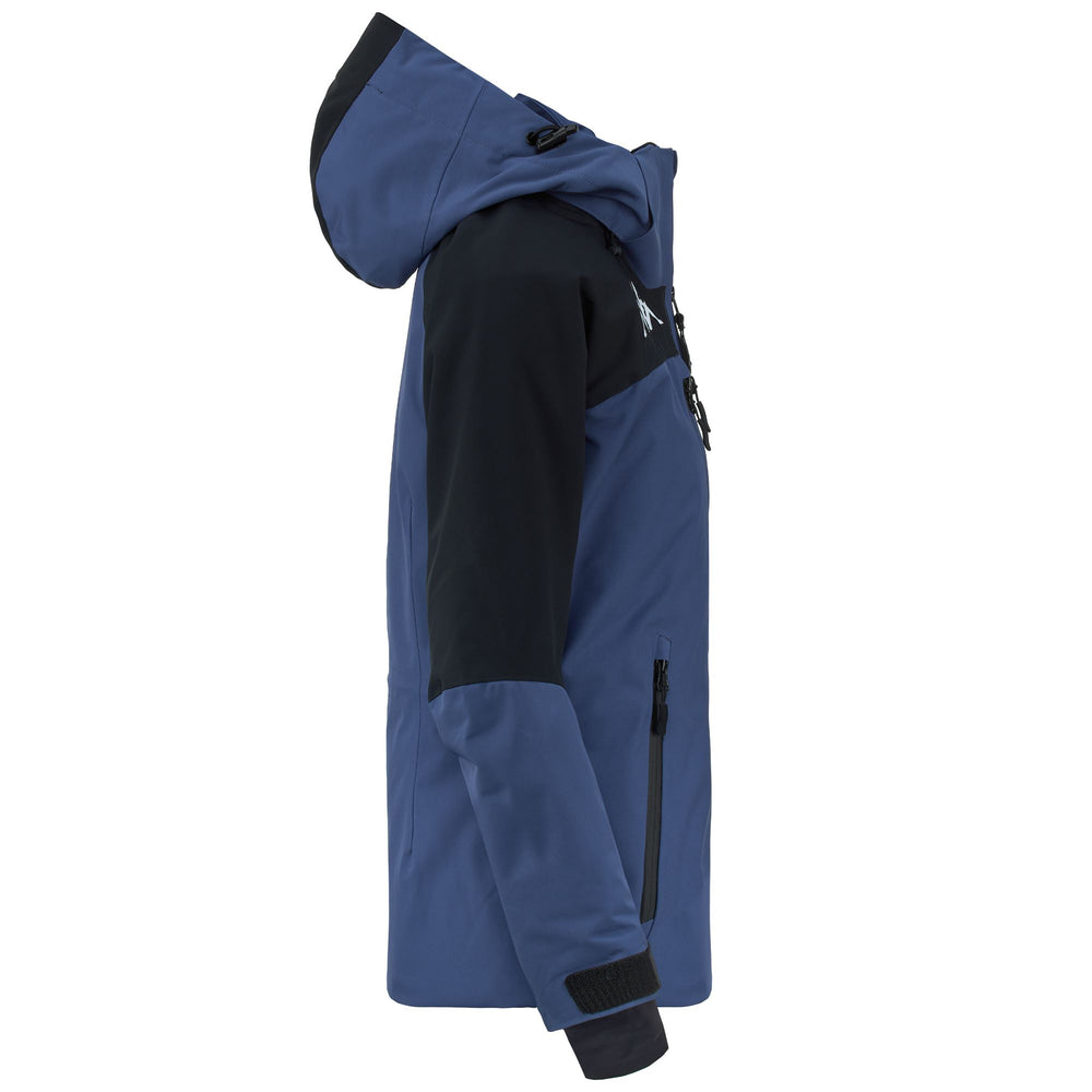 Blue Navy Women's Ski Mid Jacket with Waterproof Padding. 02