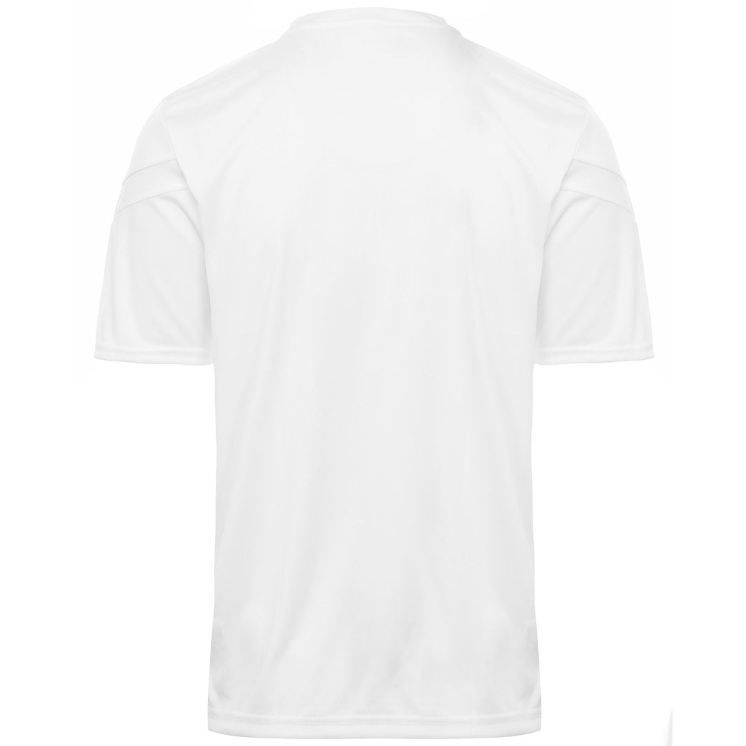 Maillot d'entraînement de football blanc pour homme, coupe classique, en tissu interlock main