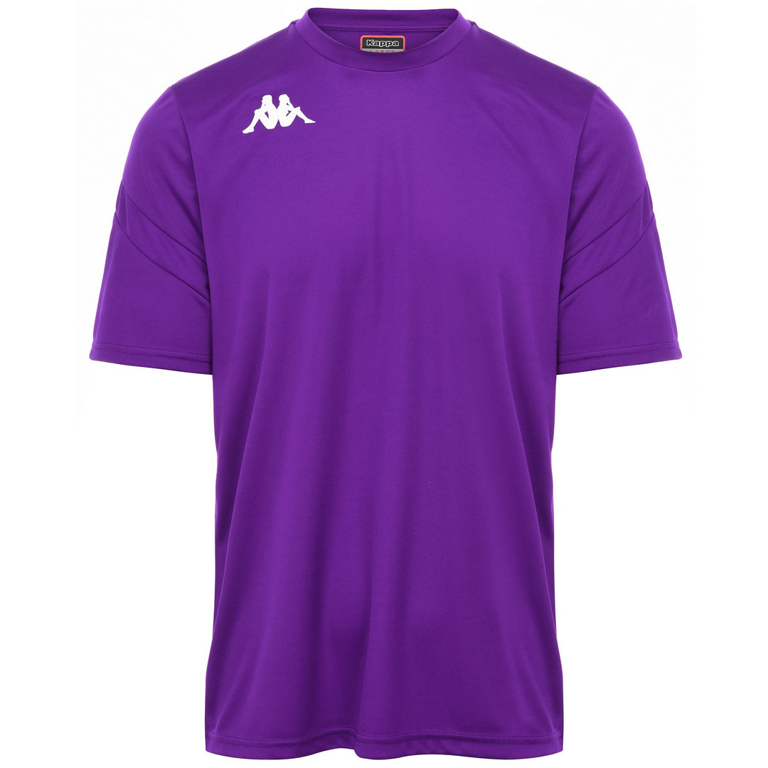 Camiseta para fútbol de corte regular para hombre en tejido interlock color violeta 01
