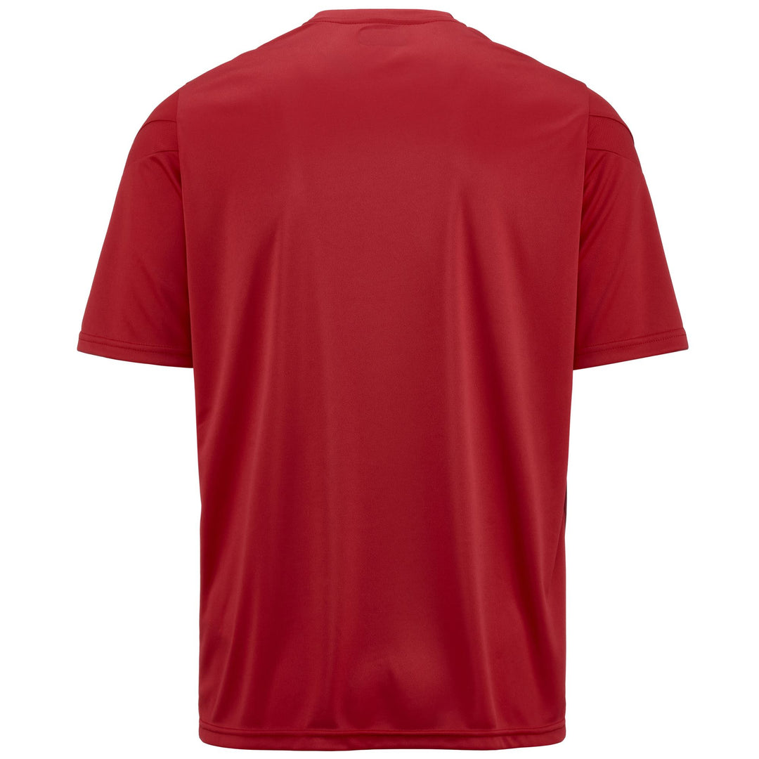 Maglia da allenamento di calcio rossa da uomo in tessuto interlock vestibilità regular main