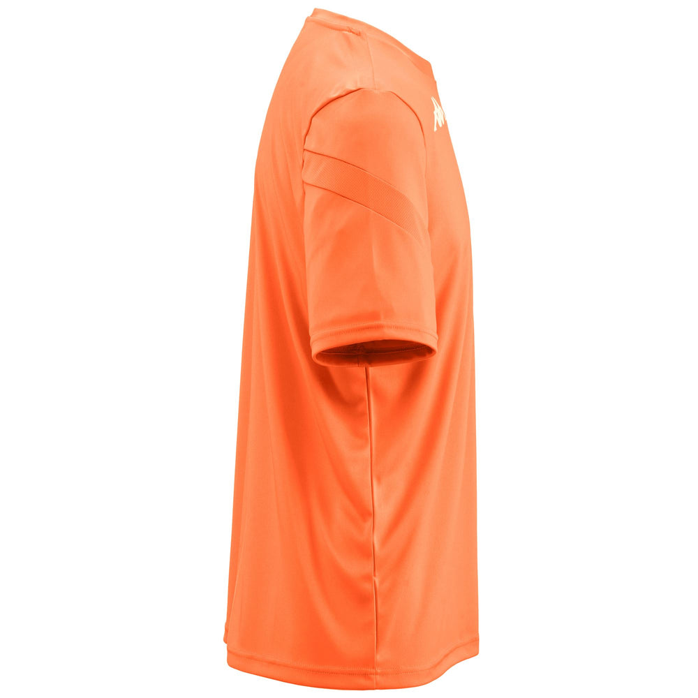 Orange Men's Regular Fit Interlock Fabric Soccer Shirt 02