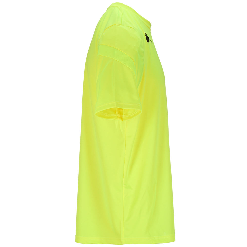 Green Men's Soccer Game Training Shirt with Mesh Fabric Inserts 02