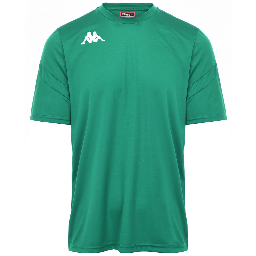 Green Men's Functional Soccer Training Shirt with Mesh Inserts 01