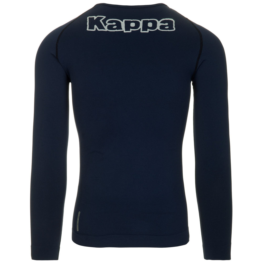 Camiseta azul de hombre de corte ajustado en poliamida para fútbol. main