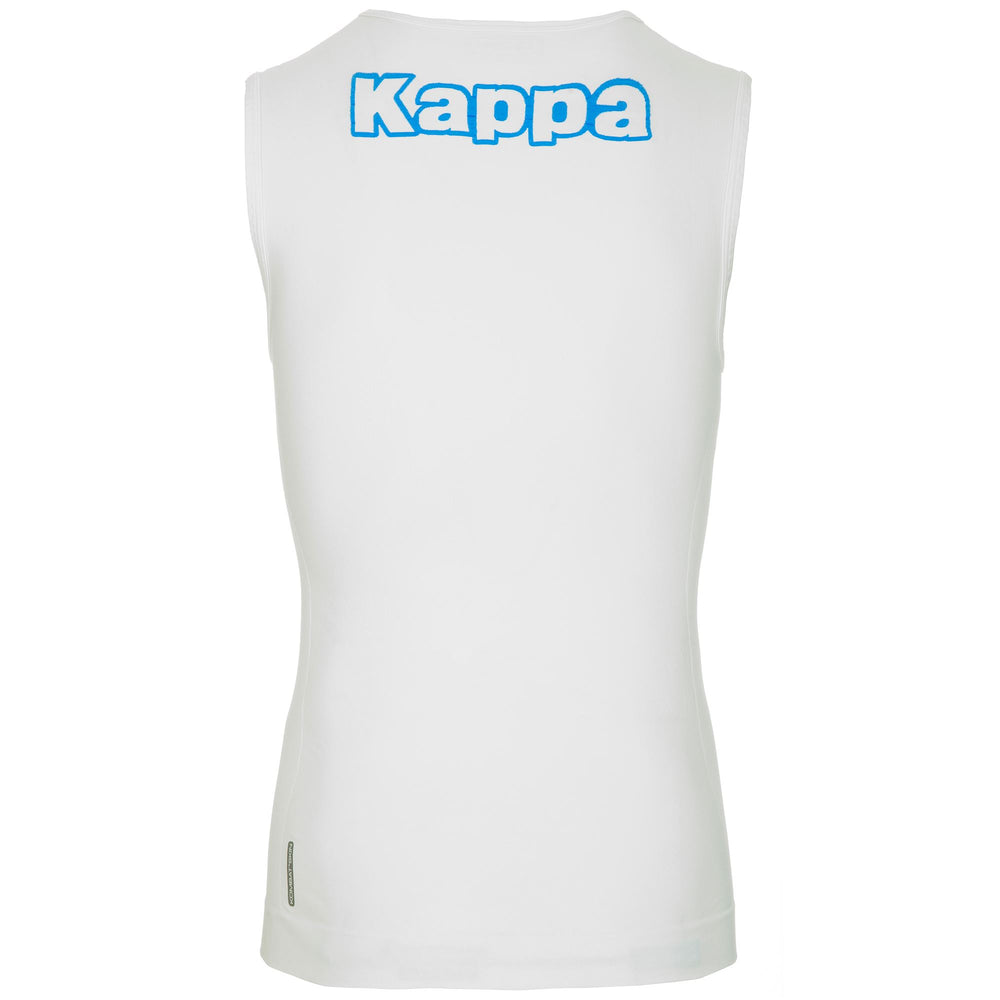 White Men's Seamless Skin Fit Tank Top with Breathability 02