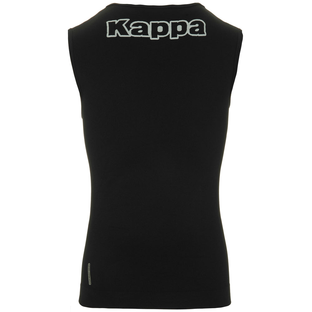 Black Men's Seamless Skin Fit Tank Top with Bacterial Protection 02