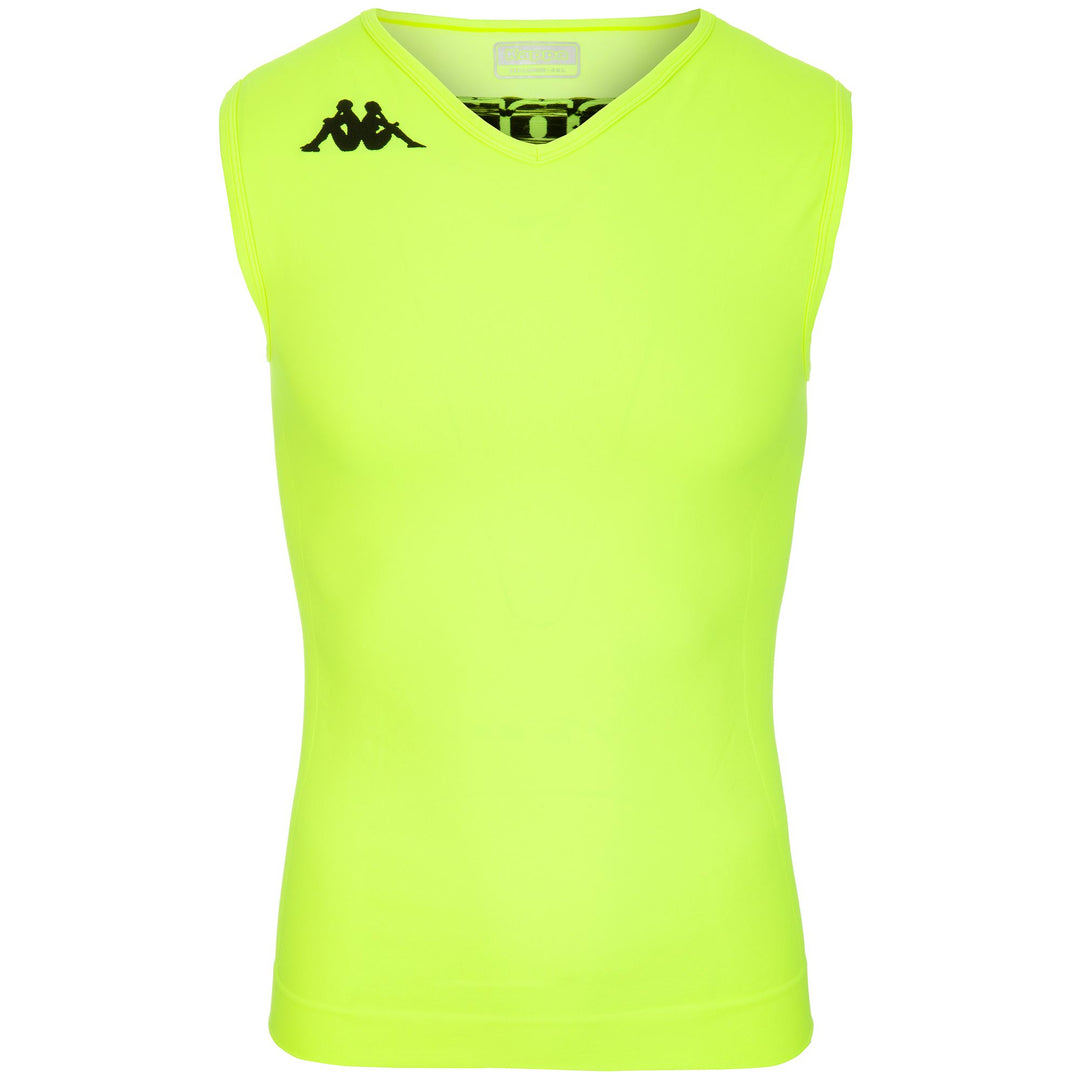 Yellow Men's Seamless Skin Fit Tank Top with Hydro-Way Protection 01