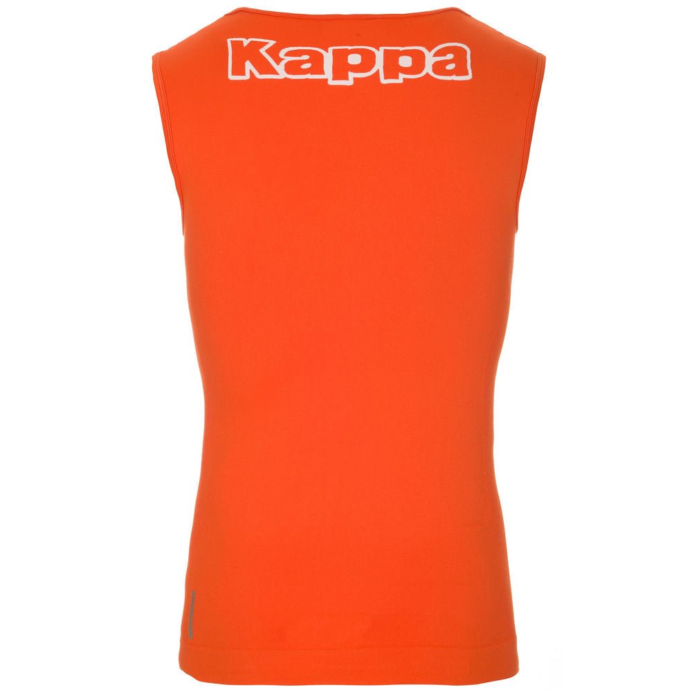 Orange Men's Seamless Tank Top with Hydro-Way Protection 02