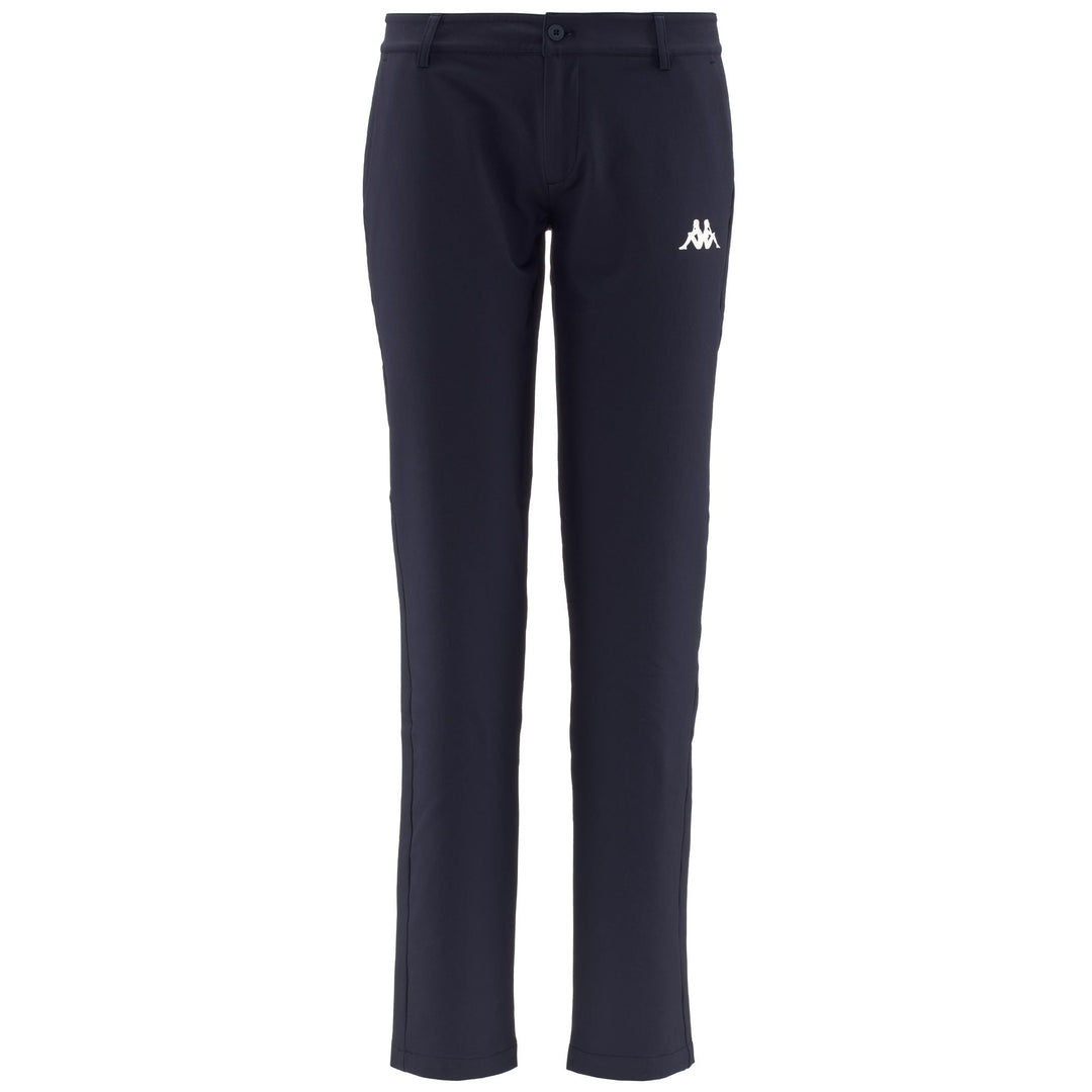 Pantalon de golf technique slim fit bleu pour femme avec protection contre l'eau et le vent 01
