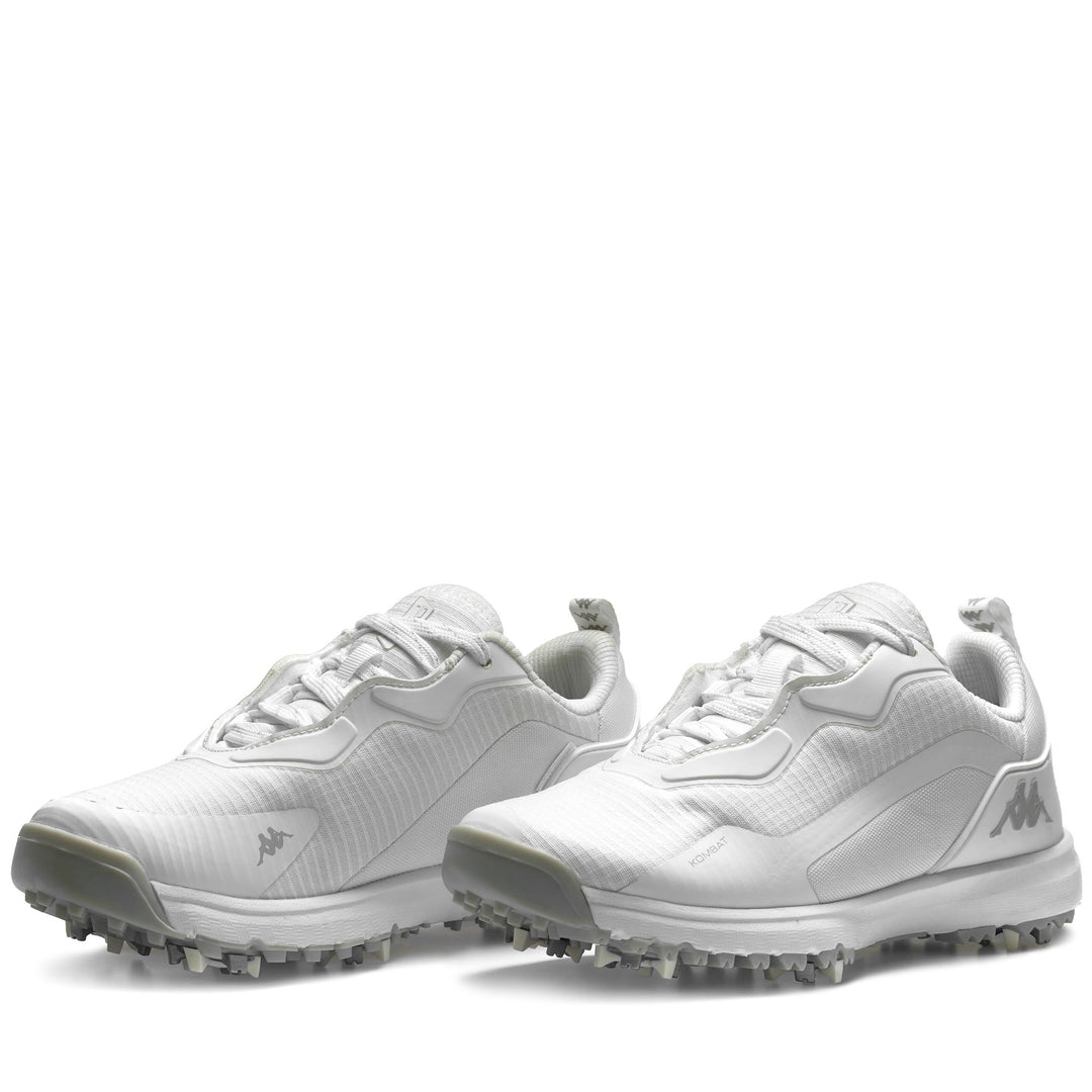 Zapatos deportivos de golf unisex en gris y blanco 01