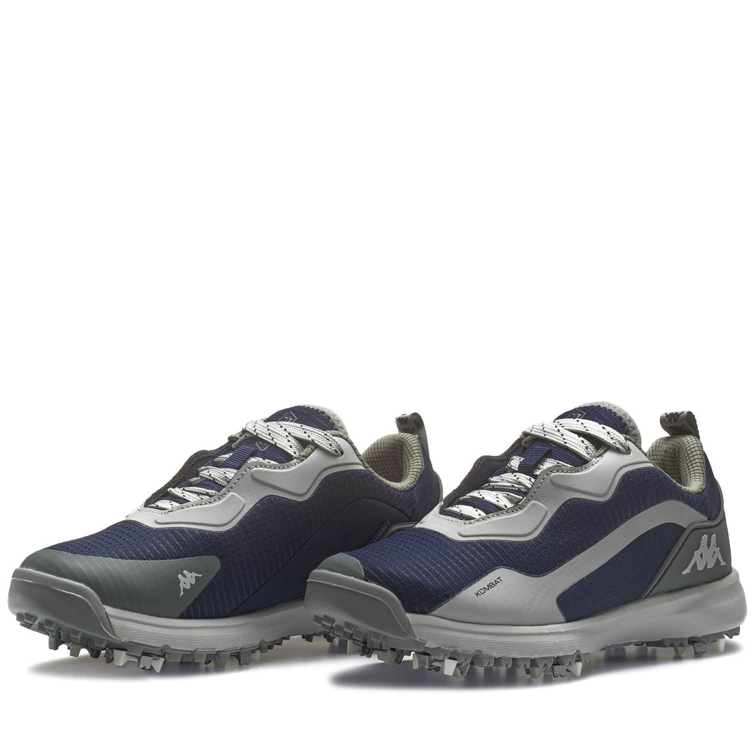 Zapatos deportivos de golf unisex de corte bajo azul marino con suela de goma 01