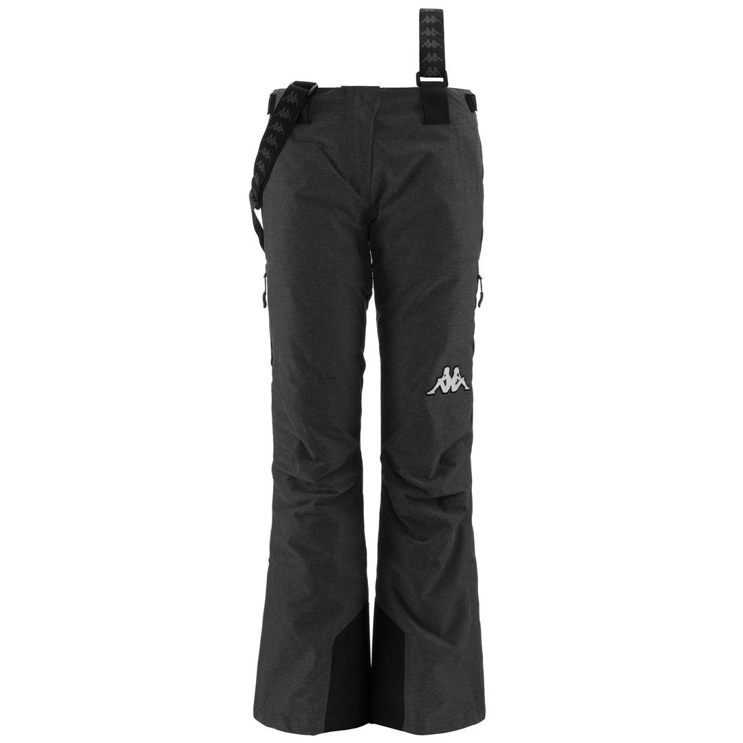 Black Women's Padded Regular Fit Ski Pants with Waterproof Protection 01