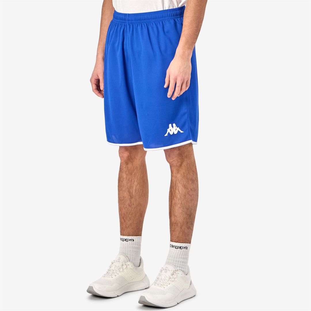 Men's Blue Basketball Regular Fit Shorts in Textured Fabric main