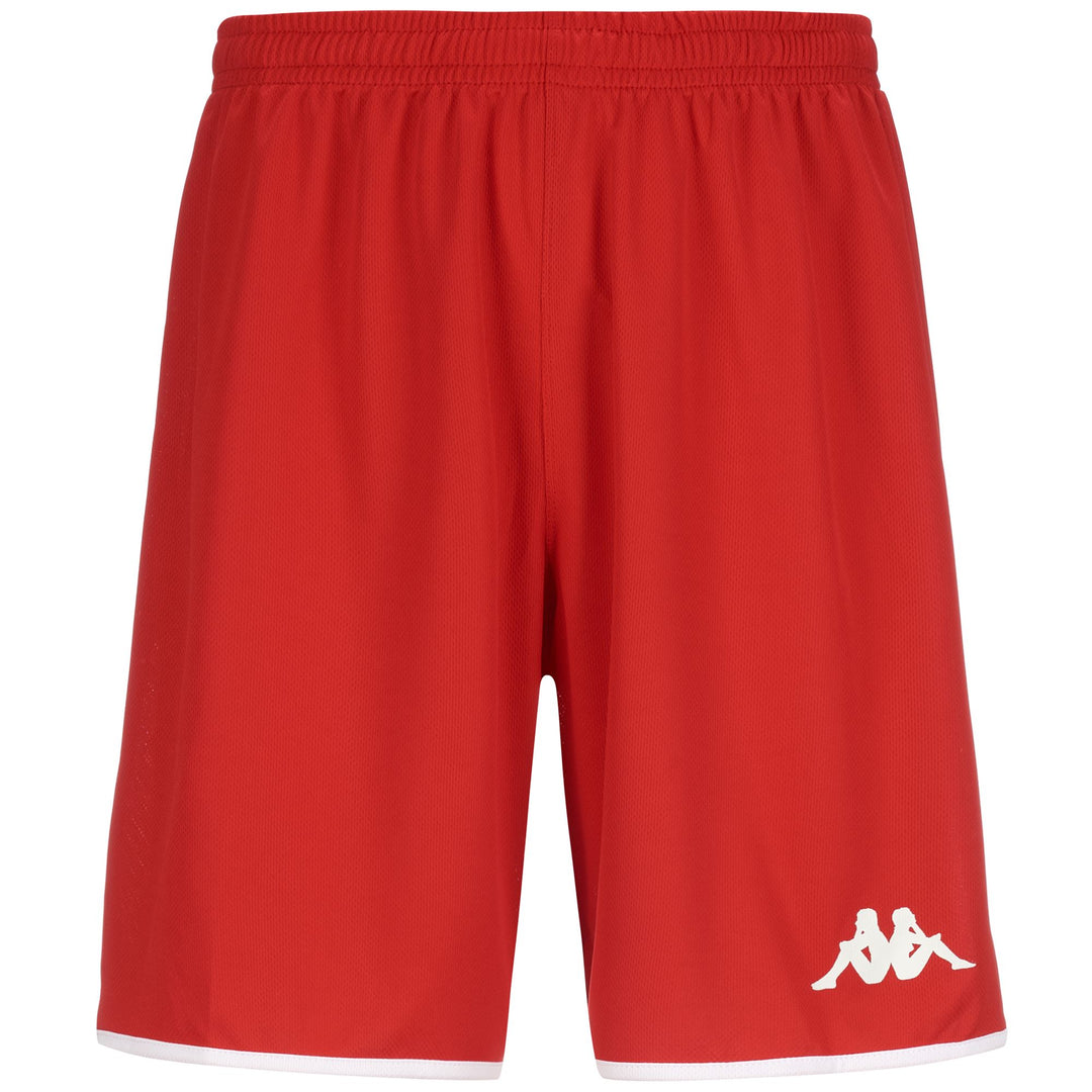 Red White Men's Basketball Training Shorts 01