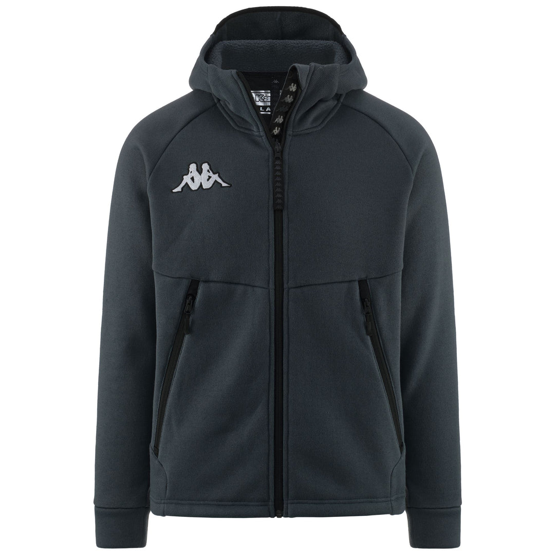 Sweat à capuche polaire gris pour homme, coupe classique, idéal pour le ski main
