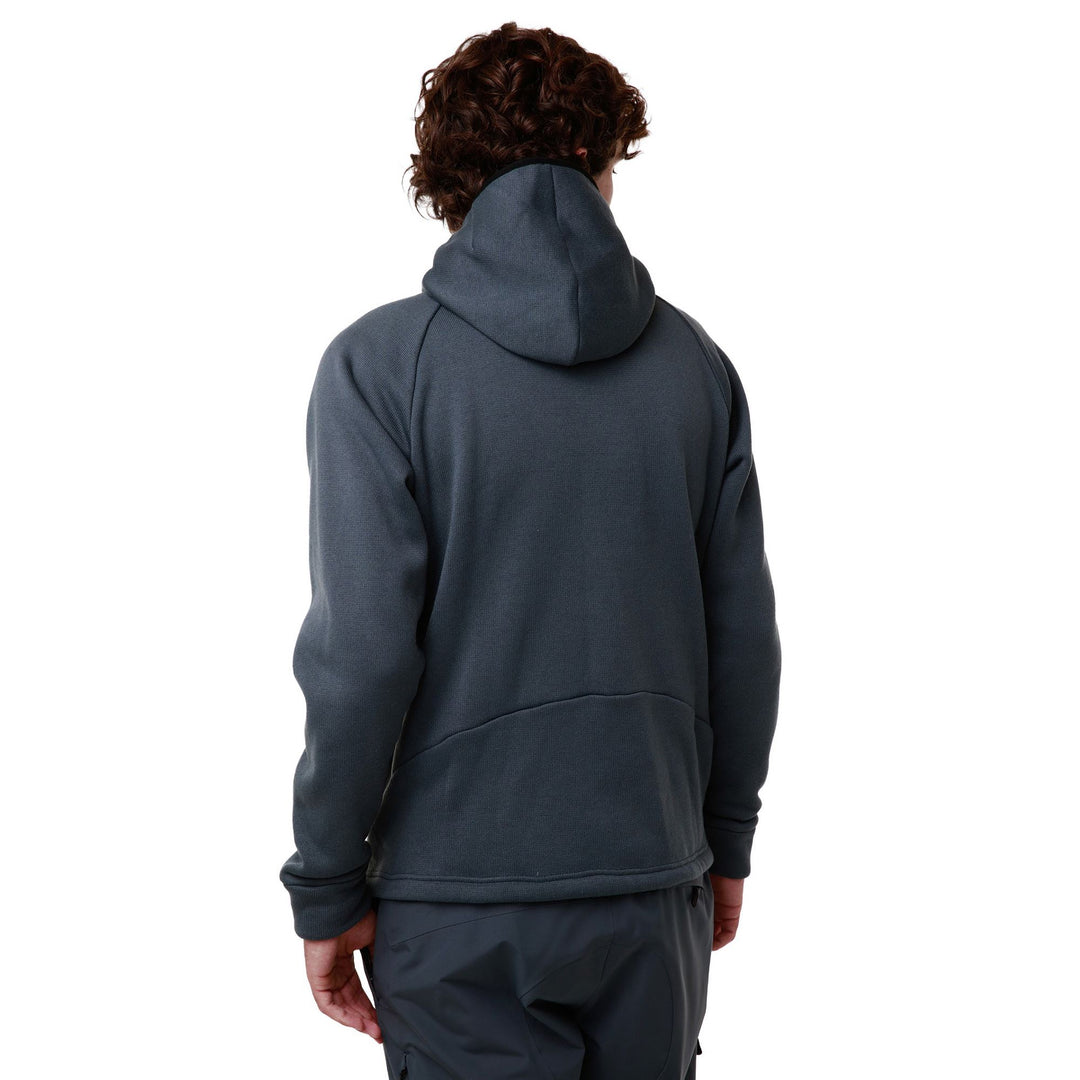 Sweat à capuche polaire gris pour homme, coupe classique, idéal pour le ski main