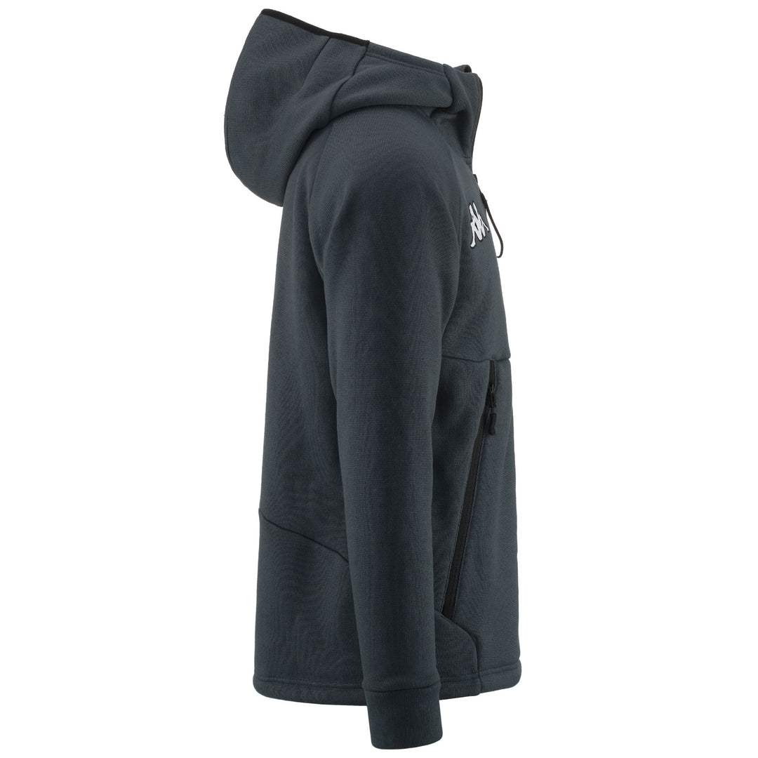 Grey Men's Regular Fit Fleece Hoodie for Ski main