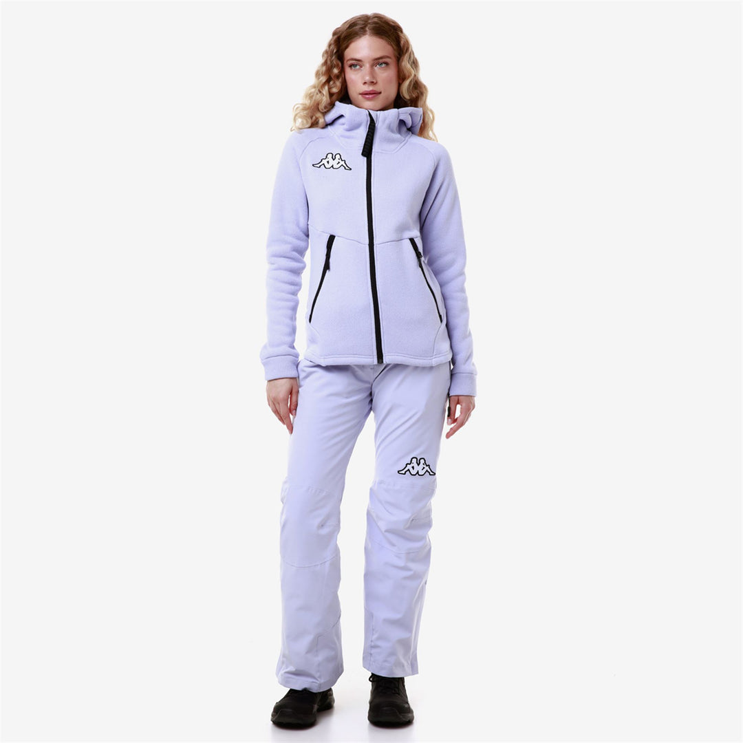 Chaqueta polar de esquí gris para mujer 01