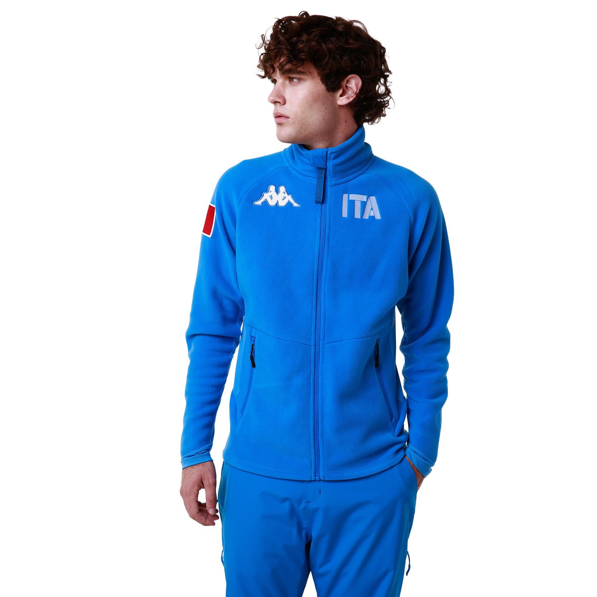 Fleece Man 6CENTO 687N ITA Jacket Blue Brilliant