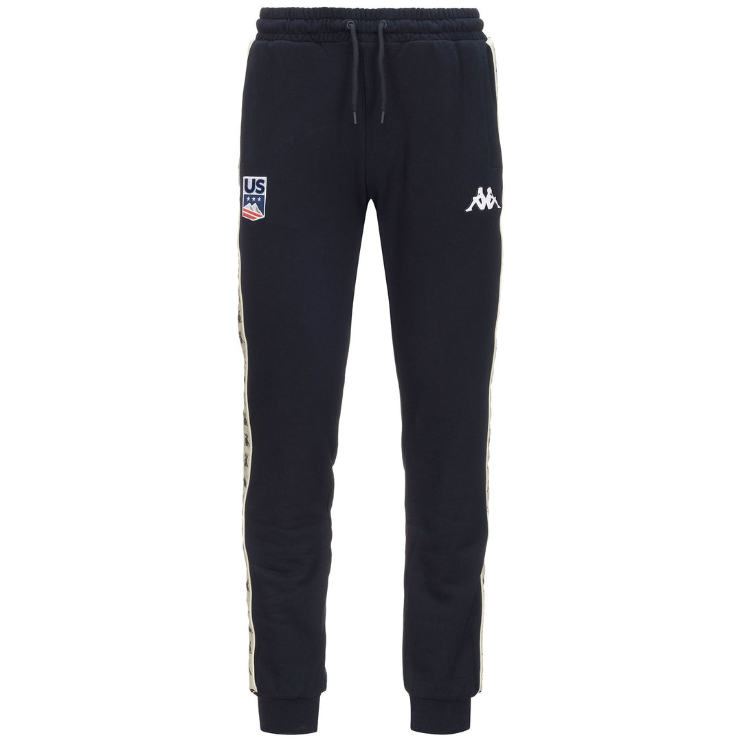 Pantalón deportivo de esquí para hombre azul marino con bolsillos y logotipo main
