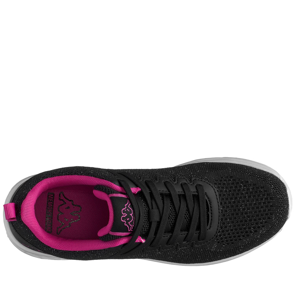 LOGO ROSTIEW - Sneakers - Low Cut - Woman - BLACK-FUCHSIA BRIGHT ROSE 02