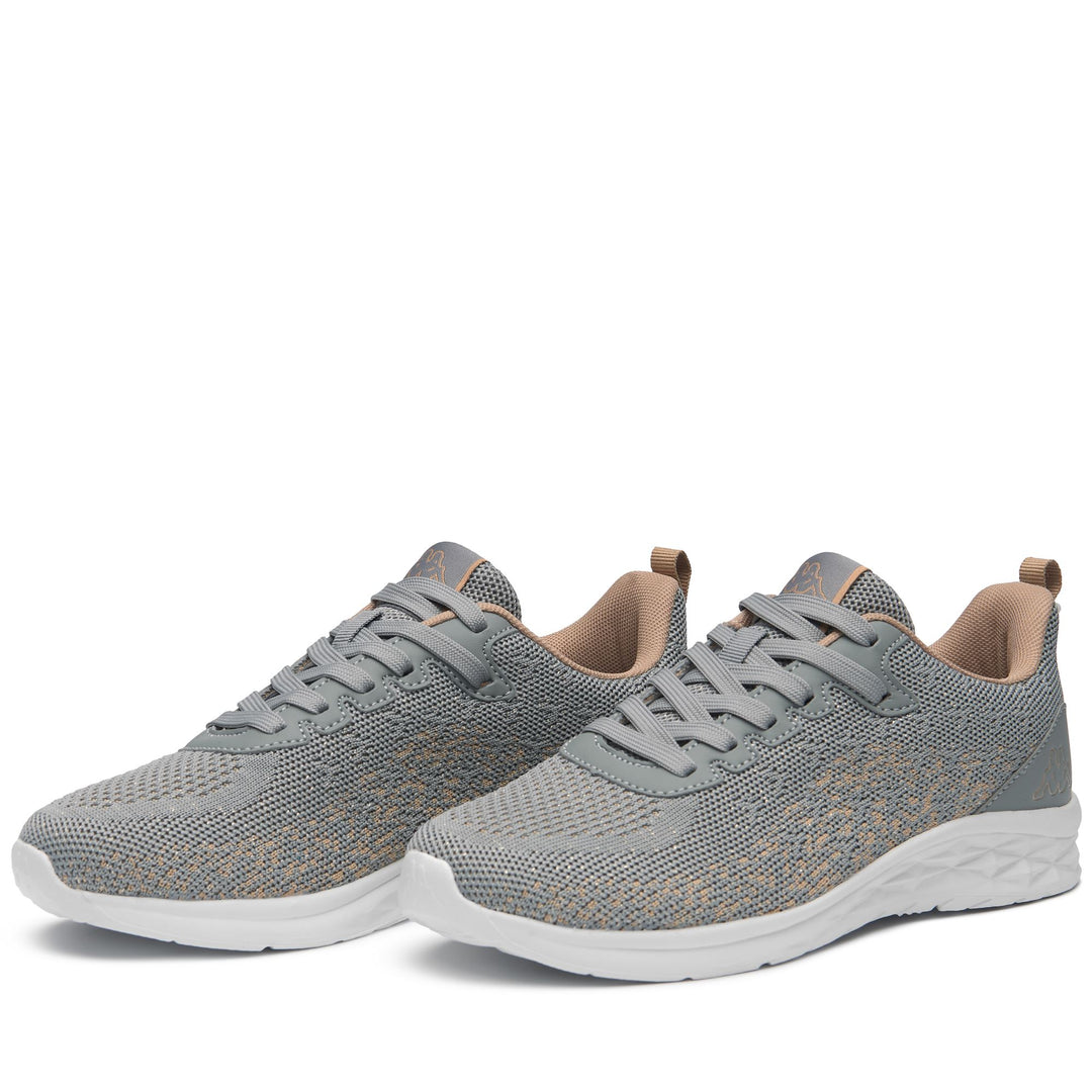 LOGO ROSTIEW - Sneakers - Low Cut - Woman - GREY BISE-BEIGE METAL 01