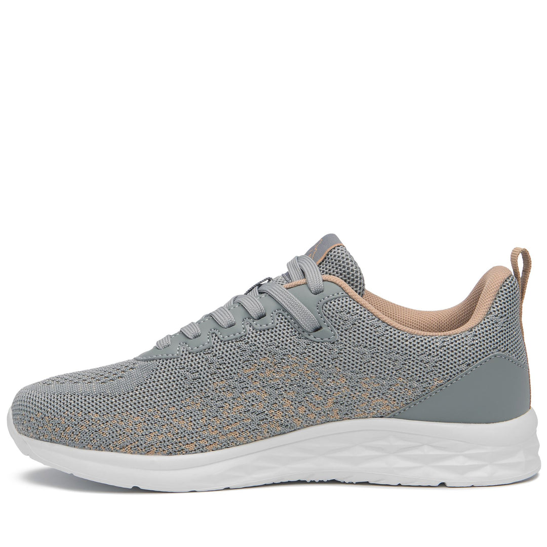 LOGO ROSTIEW - Sneakers - Low Cut - Woman - GREY BISE-BEIGE METAL main