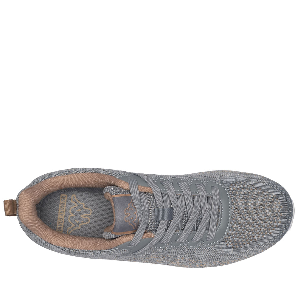 LOGO ROSTIEW - Sneakers - Low Cut - Woman - GREY BISE-BEIGE METAL 02