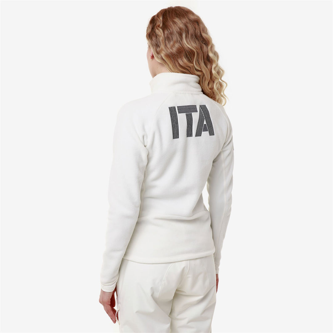 Coconut White Women's Slim Fit Ski Fleece Jacket main
