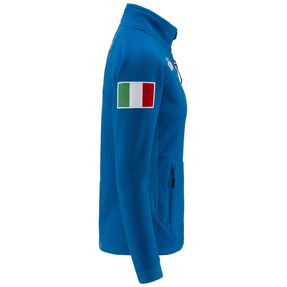 Brilliant blue Women's Ski Fleece Jacket. 02