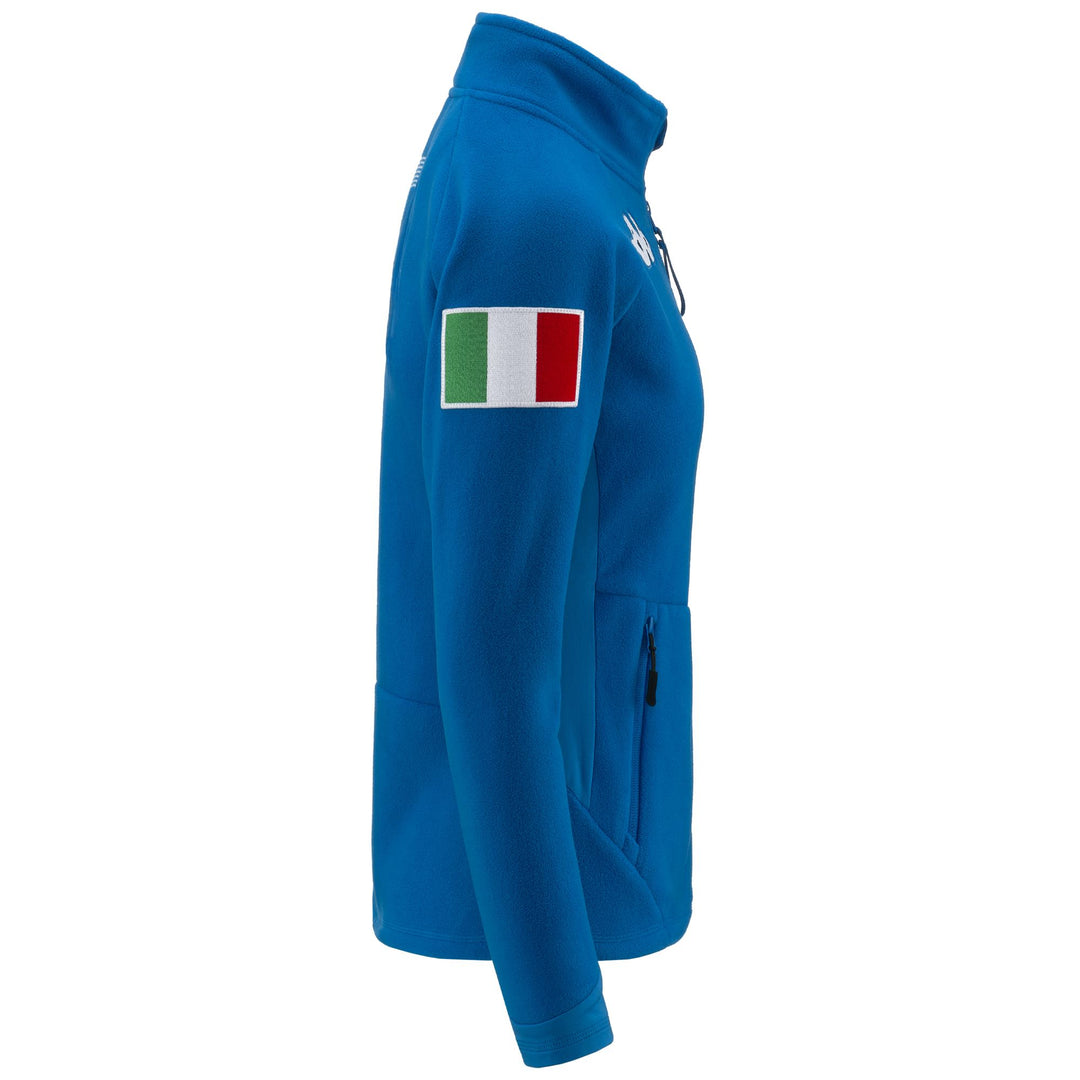 Chaqueta de esquí polar para mujer en color azul brillante. main