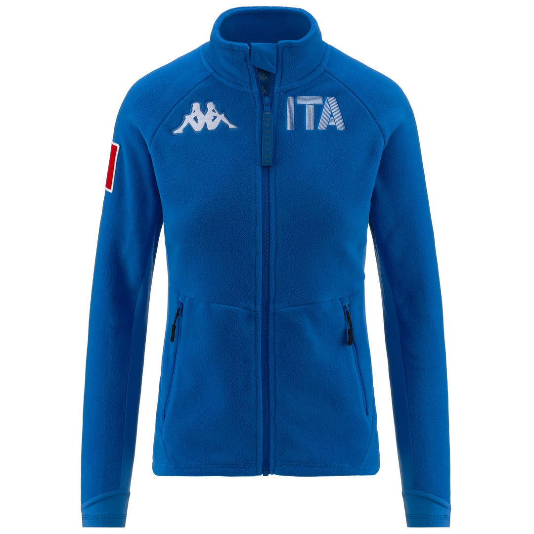 Brilliant blue Women's Ski Fleece Jacket. 01
